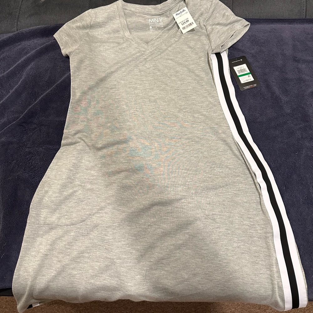 Marc New York gray cotton tshirt dress size large